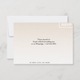 Bloemkaart RSVP | Aangepaste Huwelijksreactiekaart Kaartje