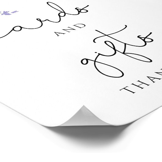 Bloemkaarten en Cadeaus Poster (Hoek)