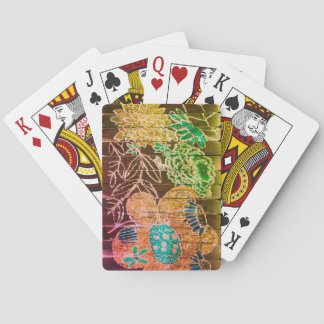 bloemkaartjes pokerkaarten