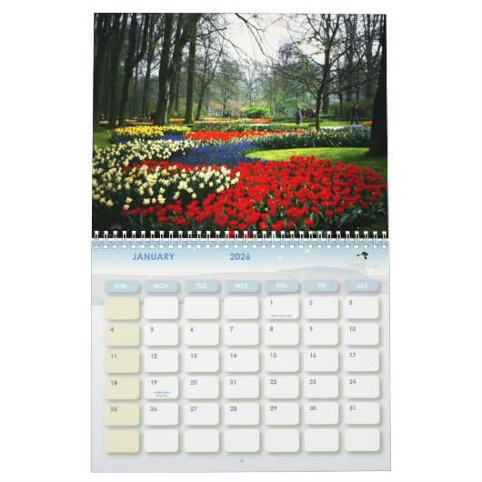 Bloemkalender 2 kalender (Jan 2026)