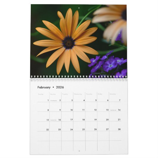 Bloemkalender Kalender (Feb 2026)