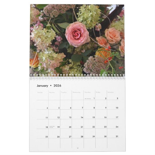 Bloemkalender Kalender (Jan 2026)