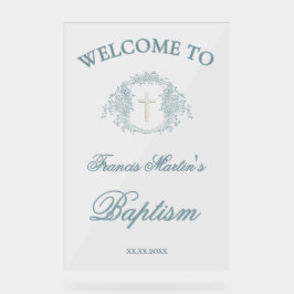 bloemkam | doop acryl bord