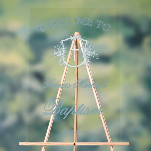 bloemkam | doop acryl bord (Neutraal)