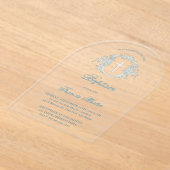 bloemkam | doop acryl uitnodigingen (Laagn)