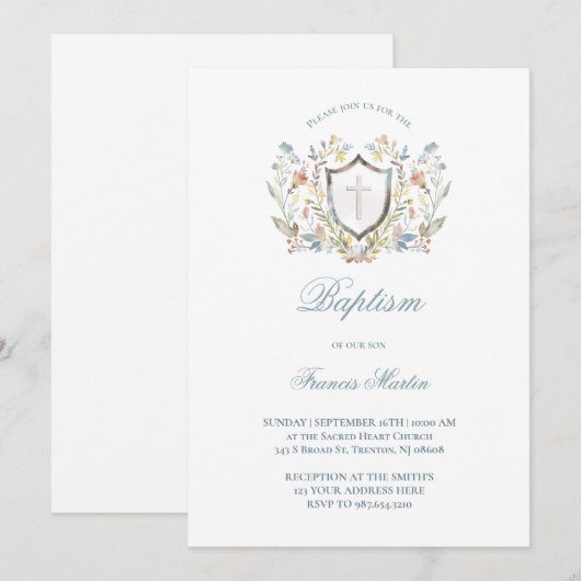 bloemkam | doop kaart (Voorkant / Achterkant)