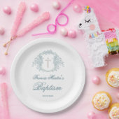 bloemkam | doop papieren bordje (Feest)