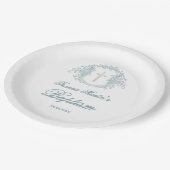 bloemkam | doop papieren bordje (Gekanteld)