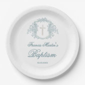 bloemkam | doop papieren bordje (Voorkant)