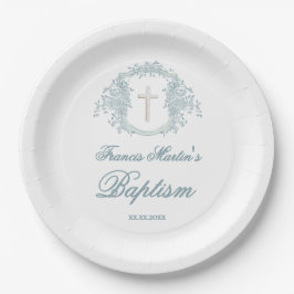 bloemkam | doop papieren bordje