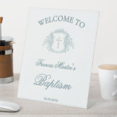 bloemkam | doop reclamebord met voetstuk (Insitu)