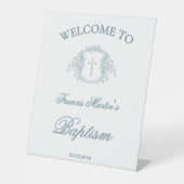 bloemkam | doop reclamebord met voetstuk (Voorkant)