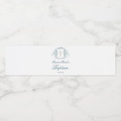 bloemkam | doop waterfles etiket (Enkel label)