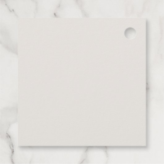 Bloemkam Monogram Fall Wedding Dank u Bedankjes Labels (Achterkant)