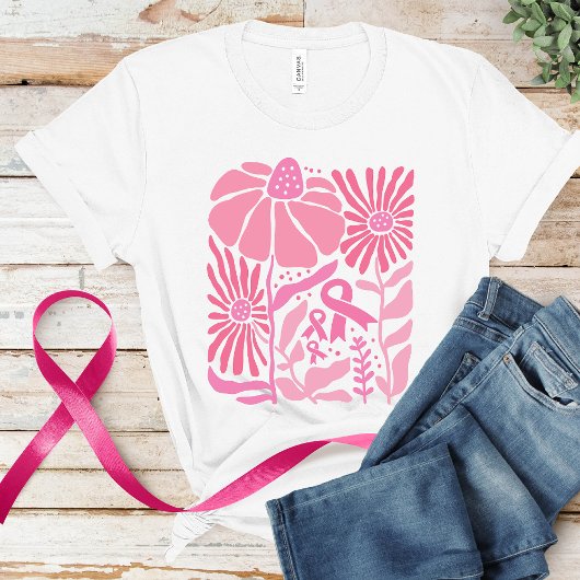 Bloemkanker bewustzijn T-shirt
