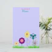 Bloemkantoorbenodigdheden Briefpapier (Staand voorkant)