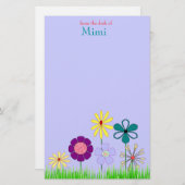 Bloemkantoorbenodigdheden Briefpapier (Voorkant / Achterkant)