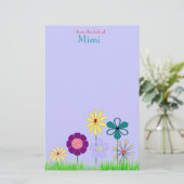 Bloemkantoorbenodigdheden Briefpapier (Staand voorkant)