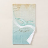 Bloemkast Aqua Blue ID623 Bad Handdoek (Handdoek)