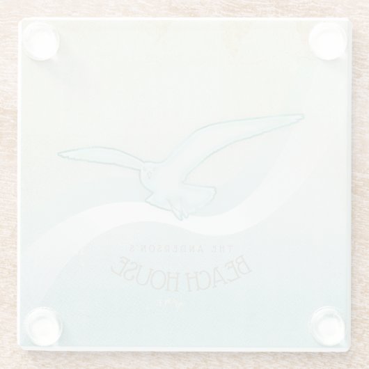 Bloemkast Aqua Blue ID623 Glazen Onderzetter (Achterkant)