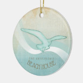 Bloemkast Aqua Blue ID623 Keramisch Ornament (Links)
