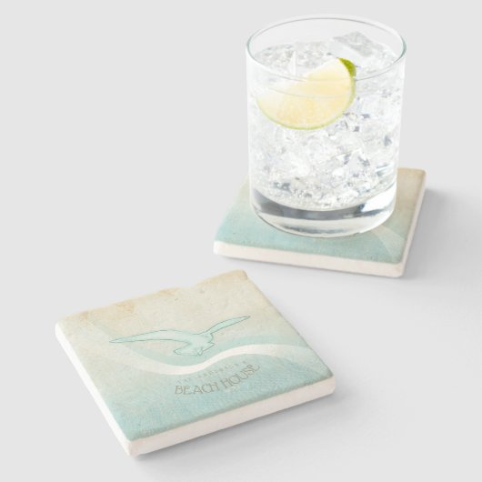 Bloemkast Aqua Blue ID623 Stenen Onderzetter (Zijkant)