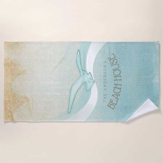 Bloemkast Aqua Blue ID623 Strandlaken (Voorkant)