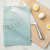 Bloemkast Aqua Blue ID623 Theedoek (Quarter Fold)