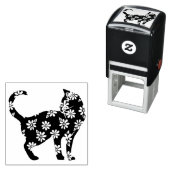 Bloemkat blauw-melkkatten  zelfinktende stempel (In situ)