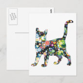 BLOEMKAT BRIEFKAART (Voorkant / Achterkant)