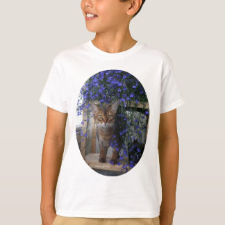 Bloemkat (ovaal) t-shirt