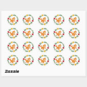 Bloemkat Sticker (Vel)