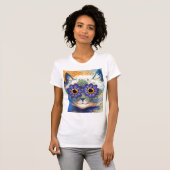 Bloemkat T-shirt (Voorkant volledig)