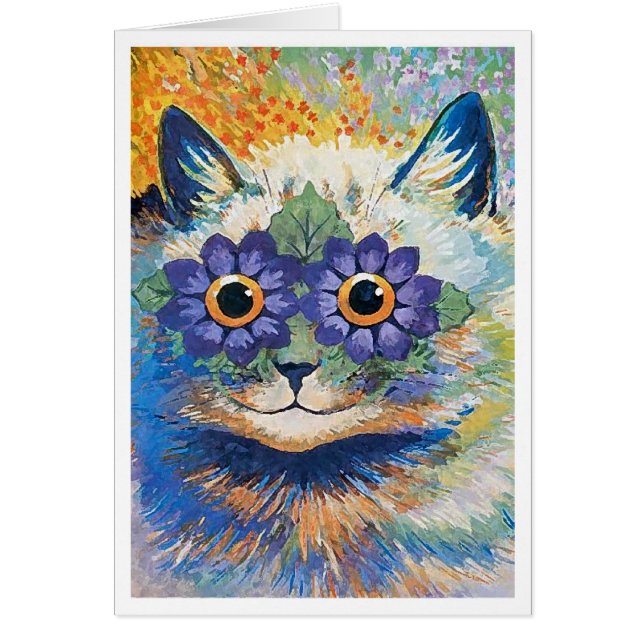 Bloemkat van Louis Wain (Voorkant)