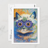 Bloemkat van Louis Wain Briefkaart (Voorkant / Achterkant)