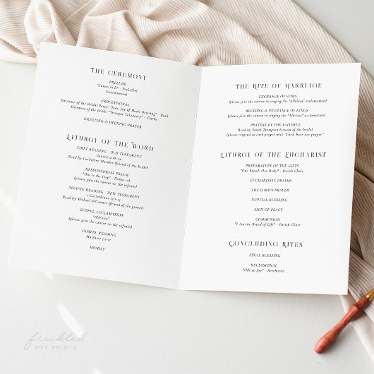  Bloemkatholieke Mis Trouwprogramma Programma