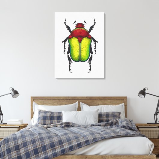 Bloemkever Canvas Afdruk (Insitu (Slaapkamer))