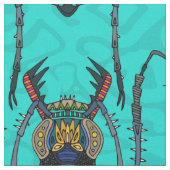 bloemkever turquoise stof (Close Up)