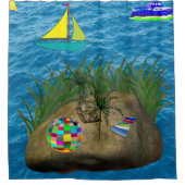 Bloemkinderen, kinder met douchegordijn (Voorkant)