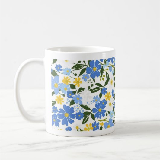 Bloemklassieke mok (Links)