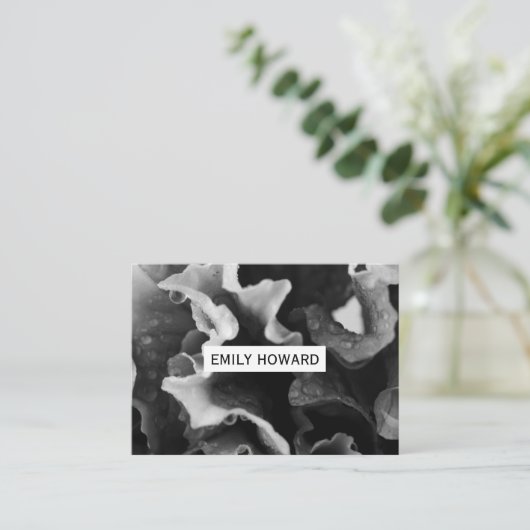 Bloemkleding Visitekaartje (Staand voorkant)