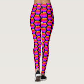 bloemkleur vorm patroon leggings (Achterkant)