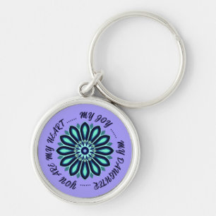 BLOEMKLEURIG GEZELLIG GESCHENK VOOR MOM DAD ZUS ZO SLEUTELHANGER