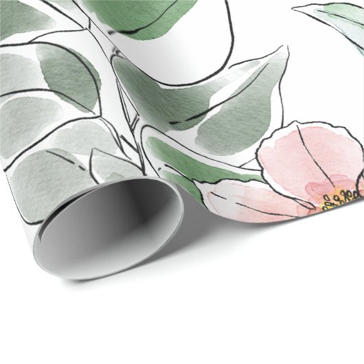 Bloemkleurig inpakpapier (Rol Hoek)