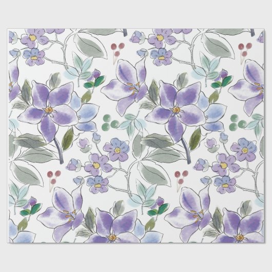 Bloemkleurig inpakpapier (Vlak)