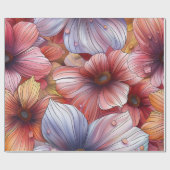 bloemkleurig potlood cadeaupapier (Vlak)