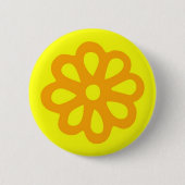 Bloemknop 60 ronde button 5,7 cm (Voorkant)