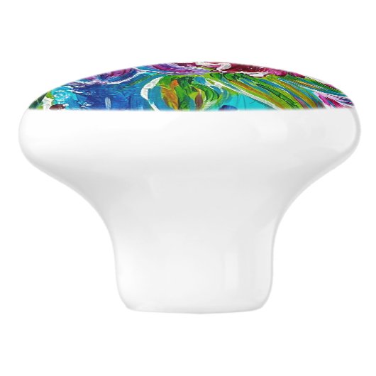 bloemknop keramische knop (Zijkant)