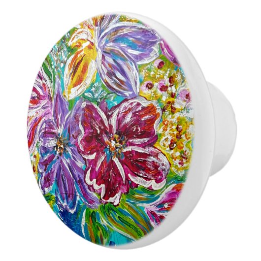 bloemknop keramische knop (Rechts)