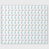 Bloemknop vaas decoratieve tekening cadeaupapier (Vlak)